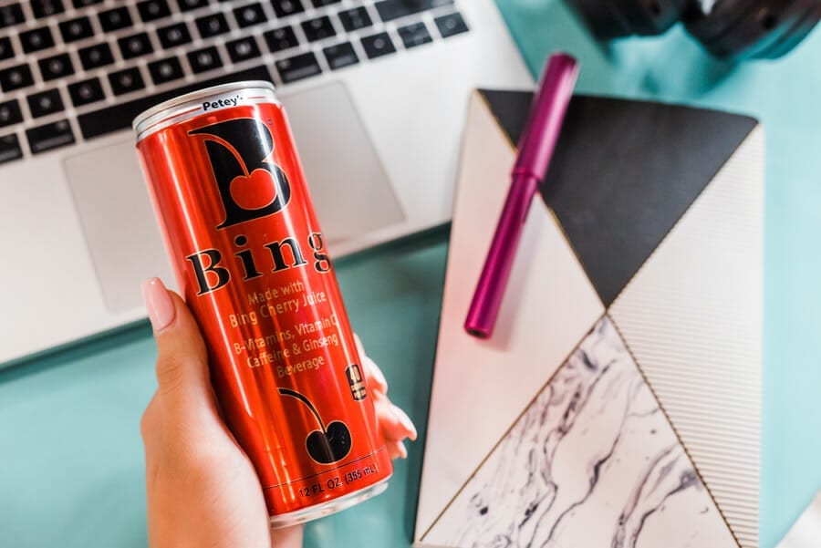 Bing energy drink | Product photography by From the Hip Photo | Denver Colorado